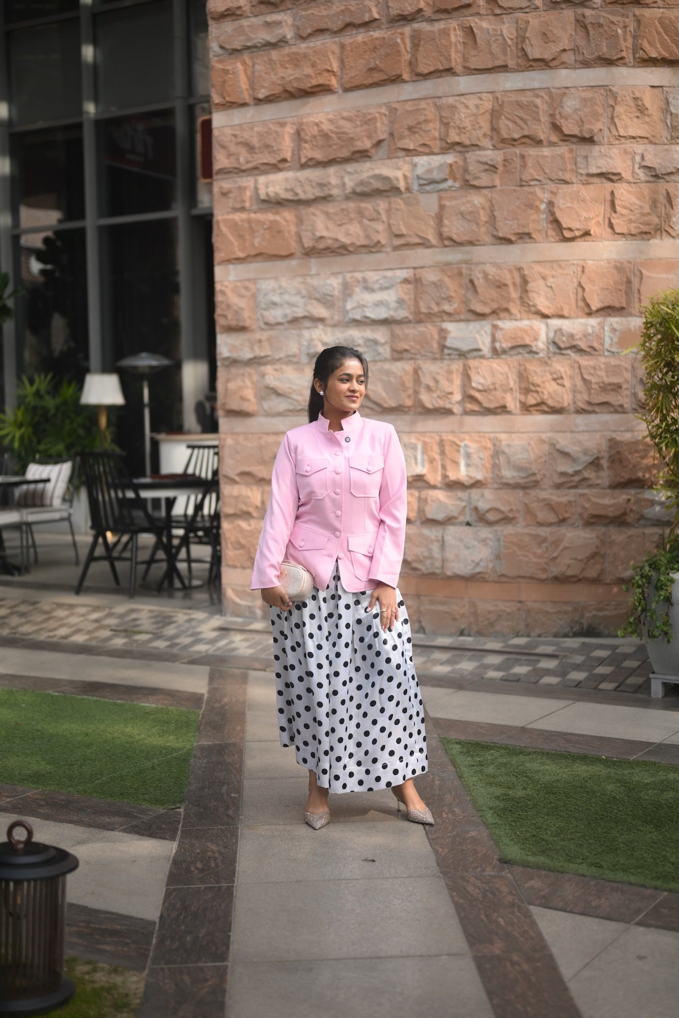 Polka Muse Blazer Set