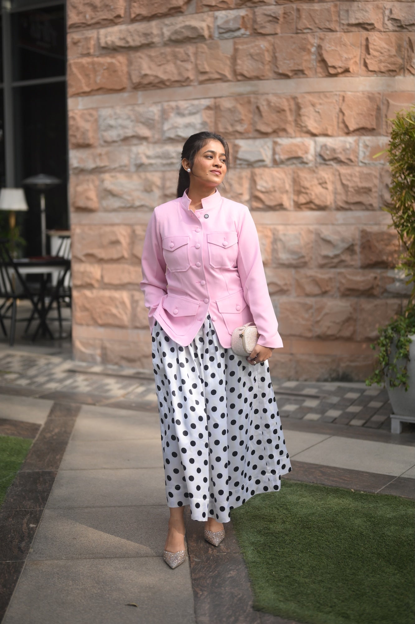 Polka Muse Blazer Set
