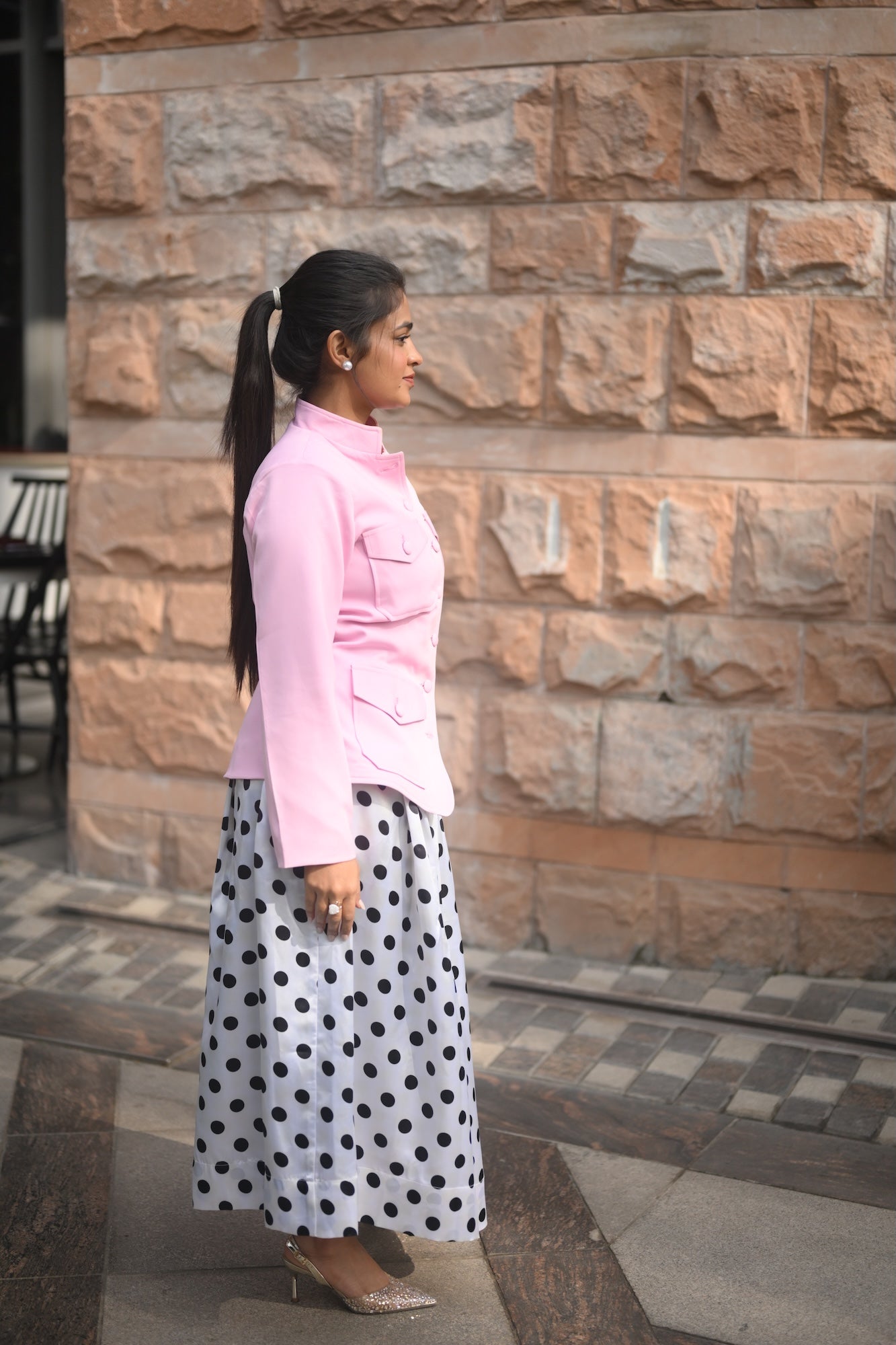 Polka Muse Blazer Set