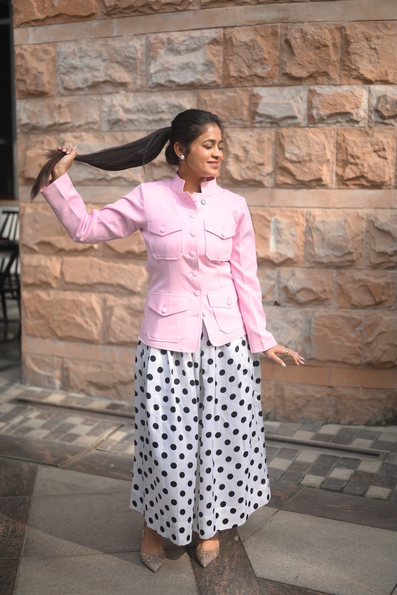 Polka Muse Blazer Set