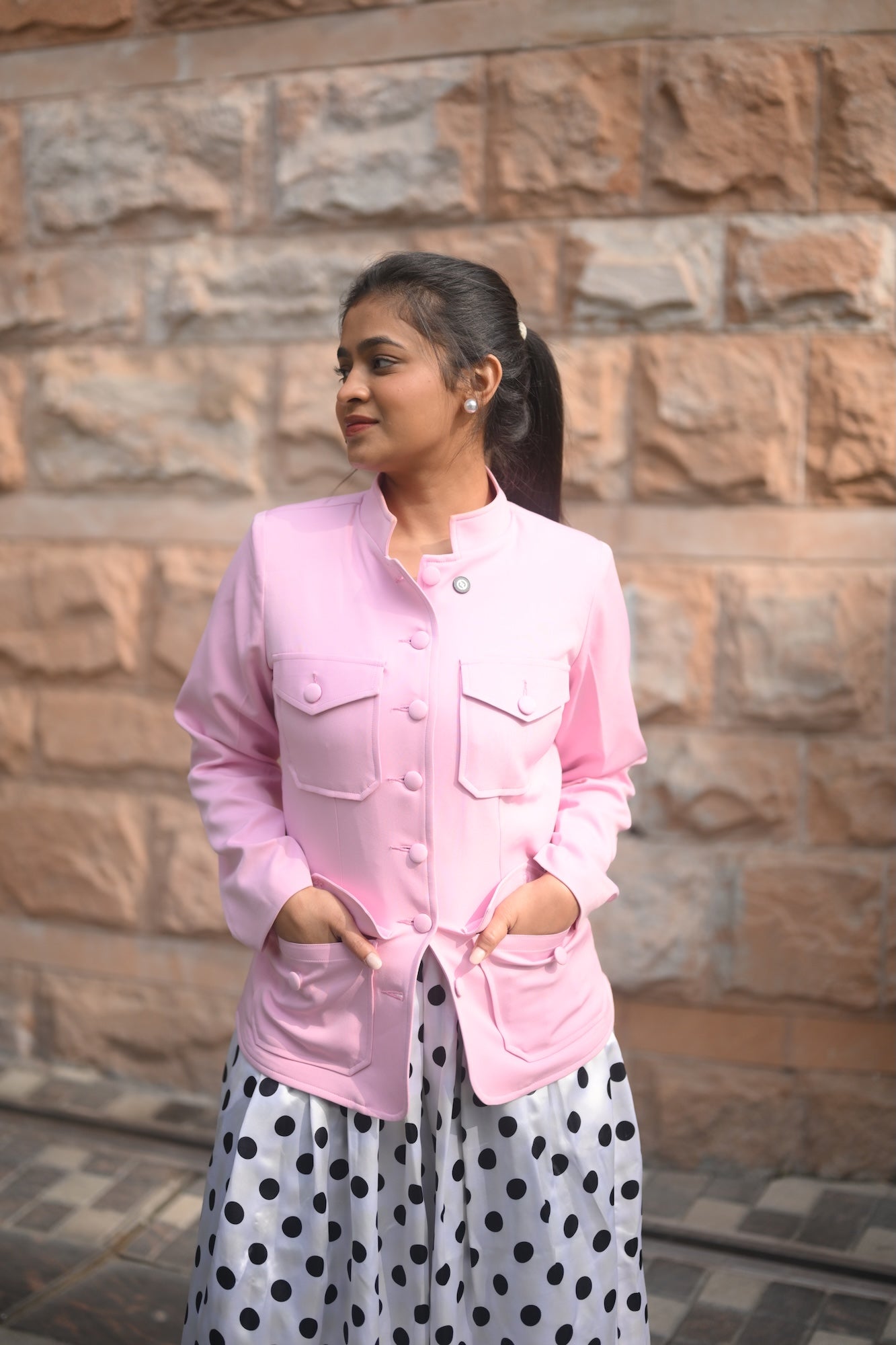 Polka Muse Blazer Set