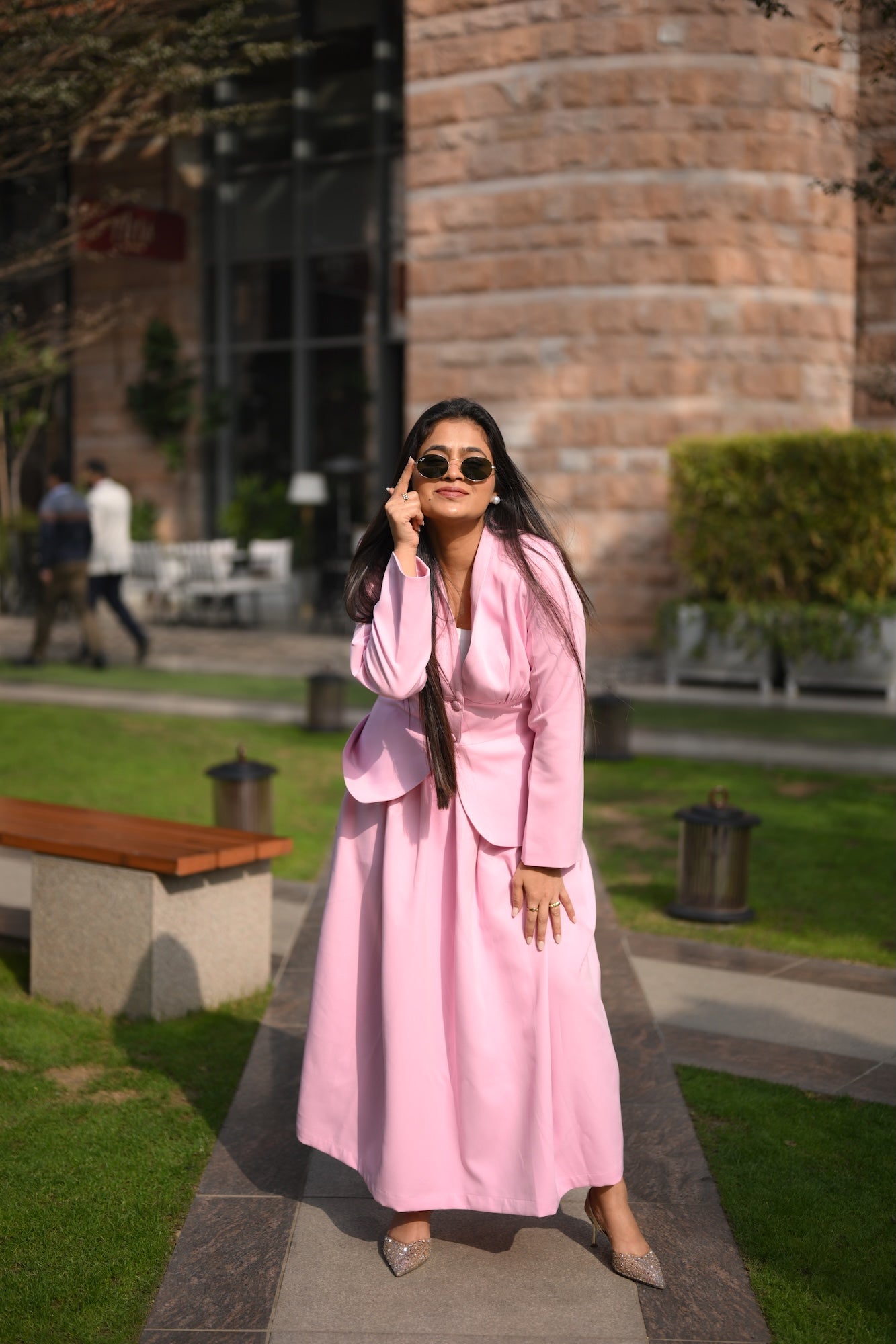 Blush Blazer Set