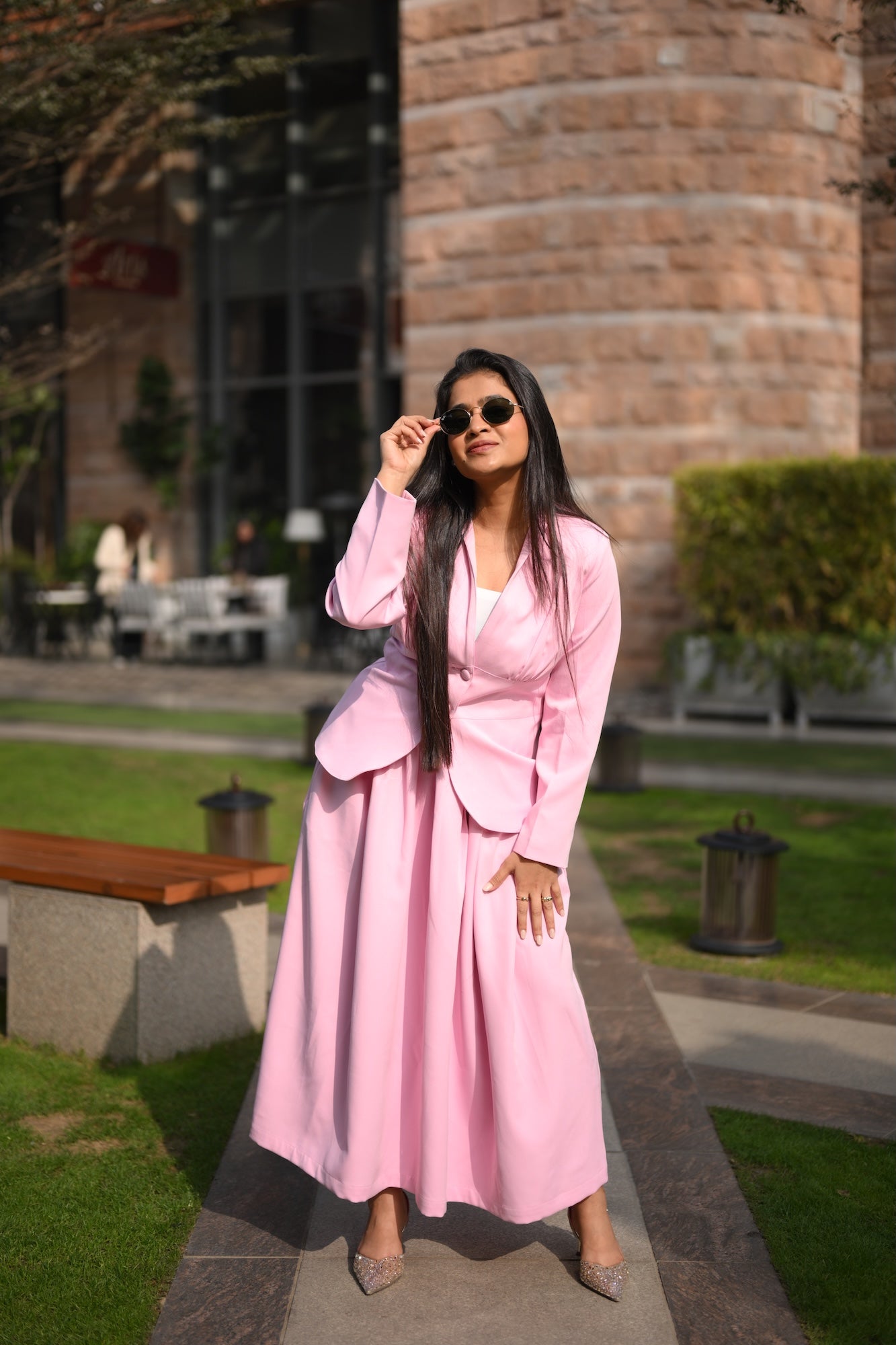 Blush Blazer Set