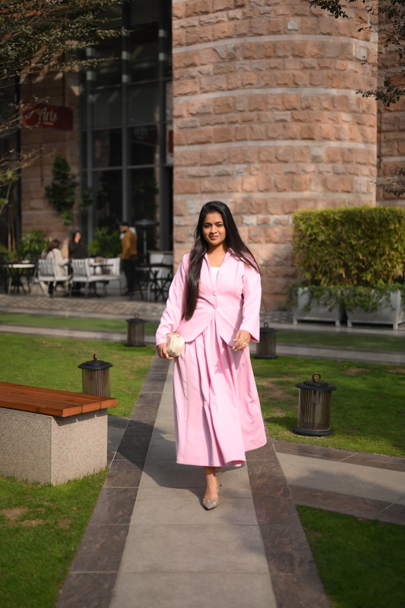 Blush Blazer Set
