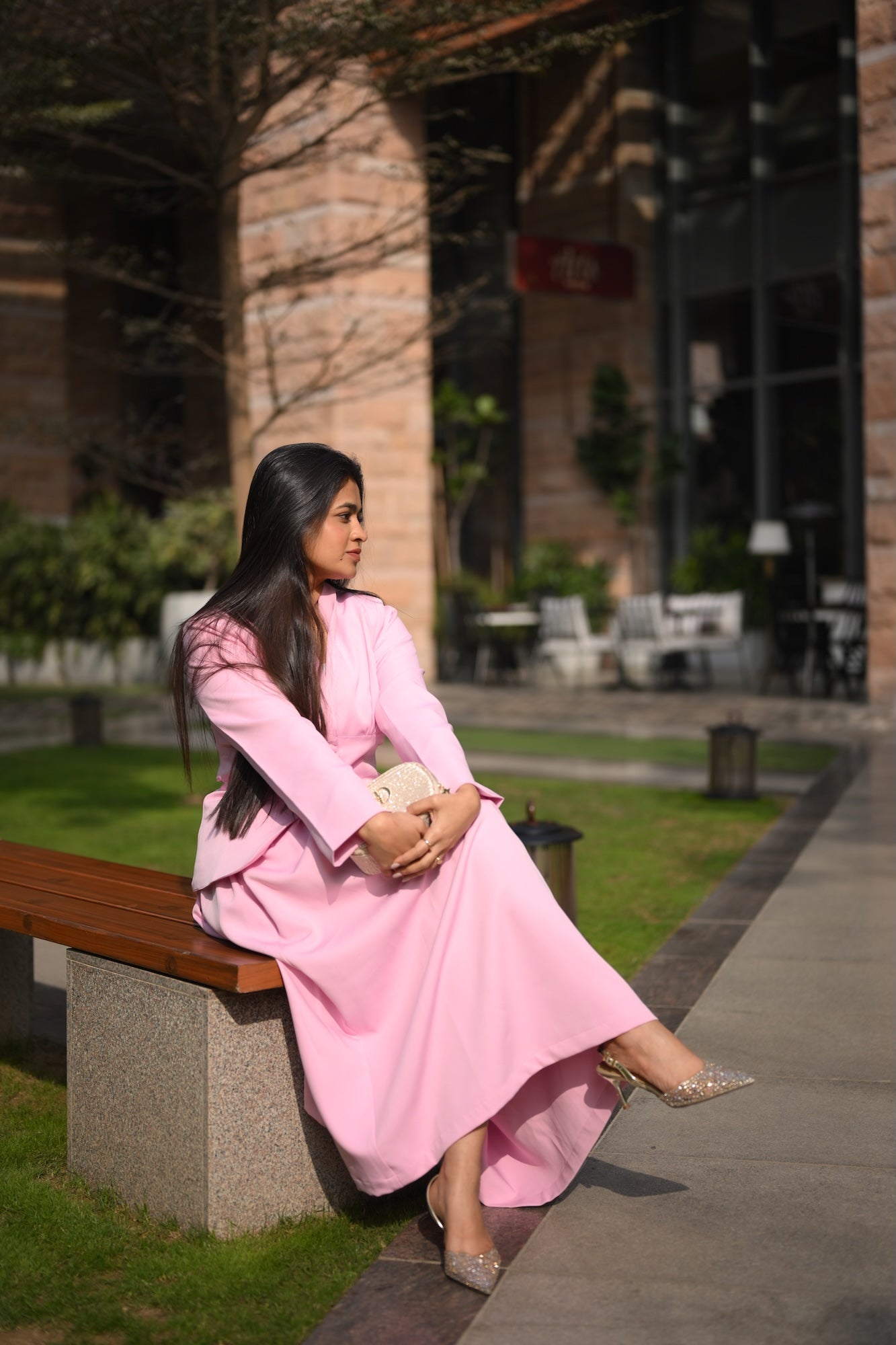 Blush Blazer Set