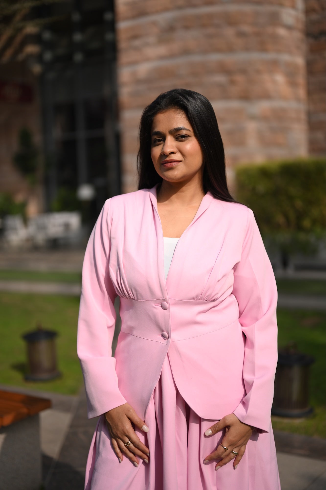 Blush Blazer Set