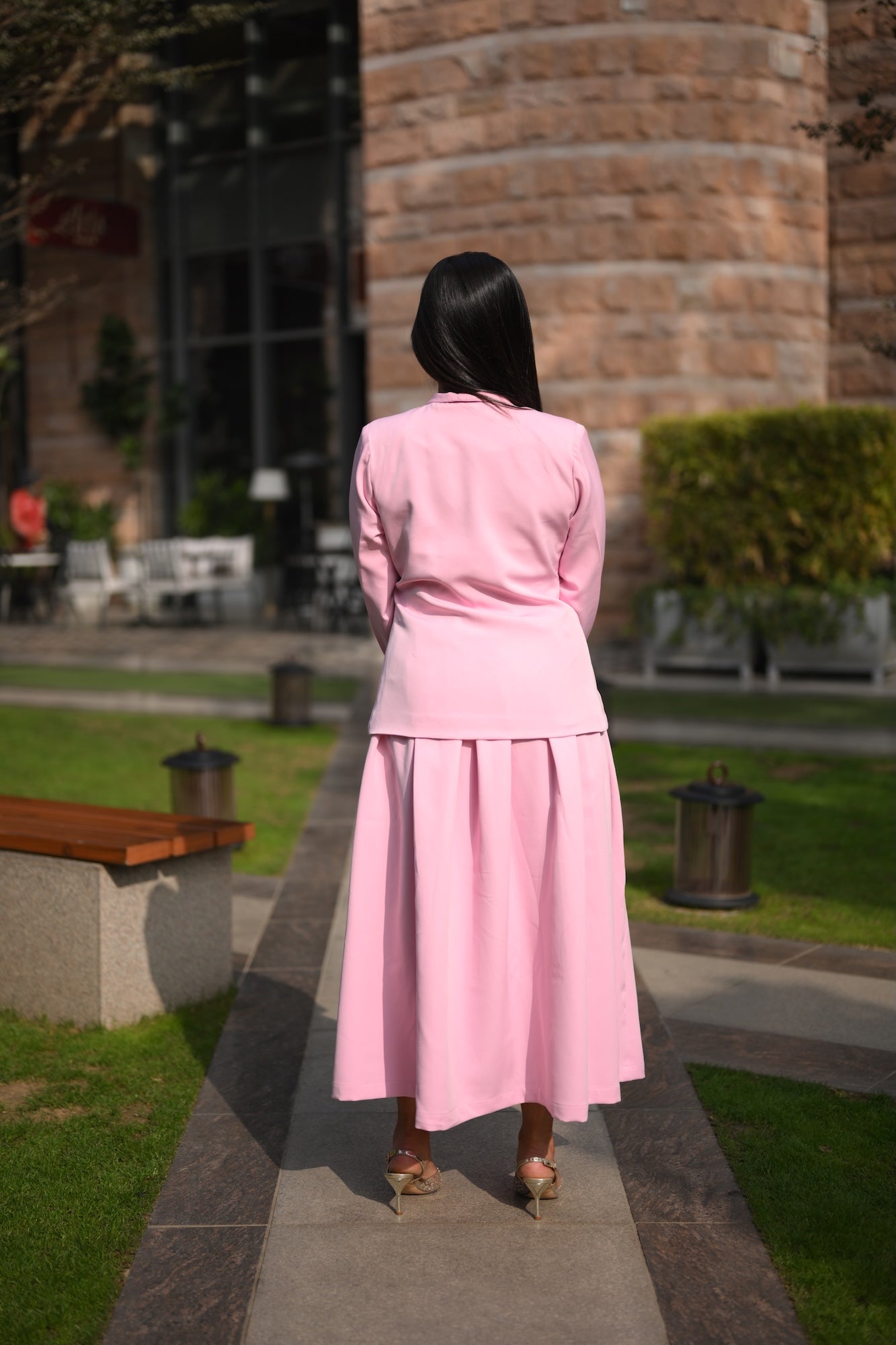 Blush Blazer Set