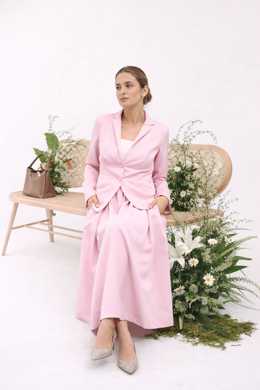 Blush Blazer Set