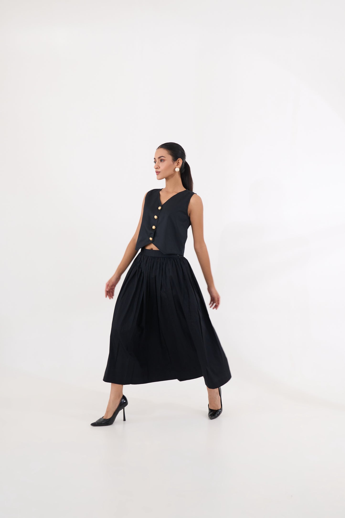 Black Midi Skirt