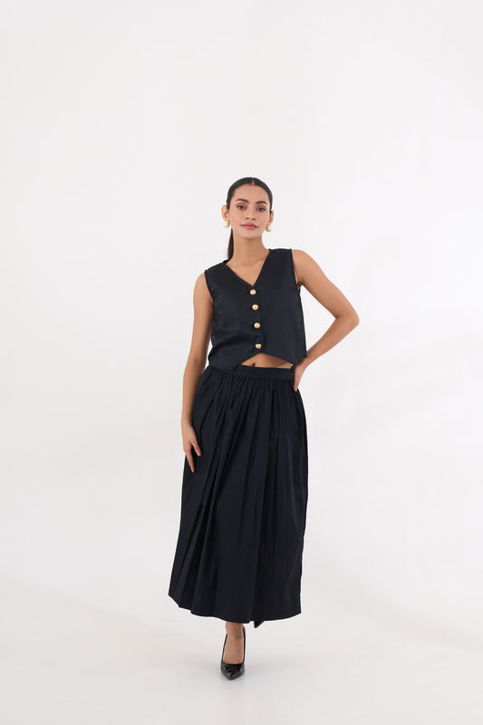 Black Midi Skirt